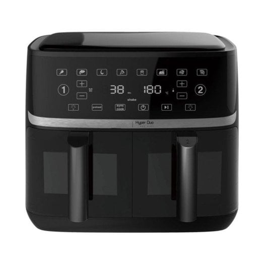 Fritadeira de Ar Klack Hyper Duo 110 11L 3400W Dupla Cesta Painel Tátil Luz Interior