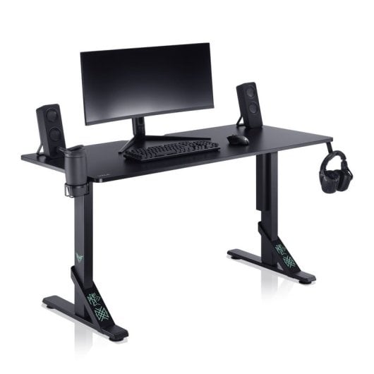 Valk Skuld Mesa de Escritorio Gaming 136x60cm Negra