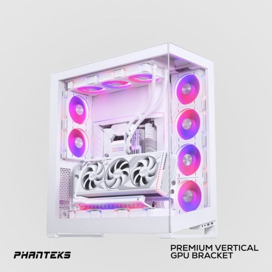 Phanteks Gen4 Premium D-RGB Support vertical pour graphiques PCIe Blanc