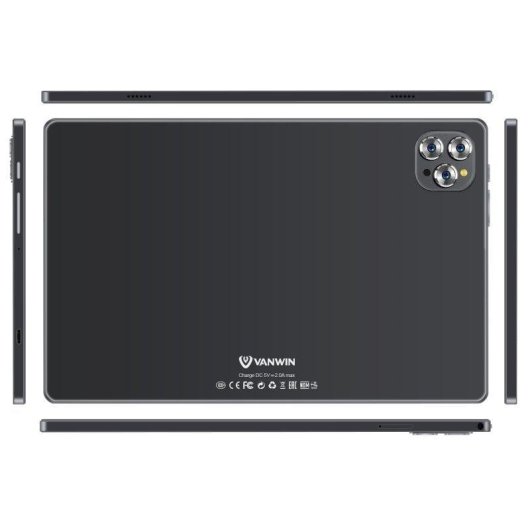 Tablet Vanwin V62 WiFi + 4G 10,1" 4GB 64GB Negro con Teclado y Stylus Pen