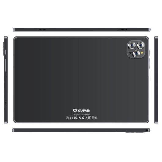 Vanwin V62 10.1" 4GB/64GB Wi-Fi Preto + Capa de Couro
