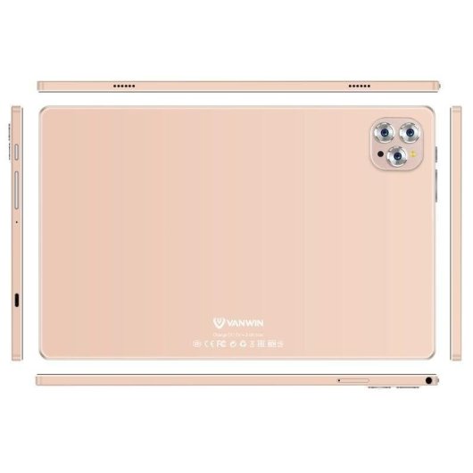 Tablet Vanwin V62 WiFi + 4G 10,1" 4GB 64GB Dorado con Teclado y Stylus Pen
