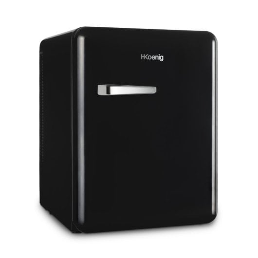 H.koenig TOAD9 Mini Bar Vintage 31L Temperatura Regulable, 24 Db Negro