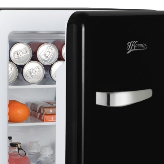 H.koenig TOAD9 Mini Bar Vintage 31L Temperatura Regulável, 24 Db Preto