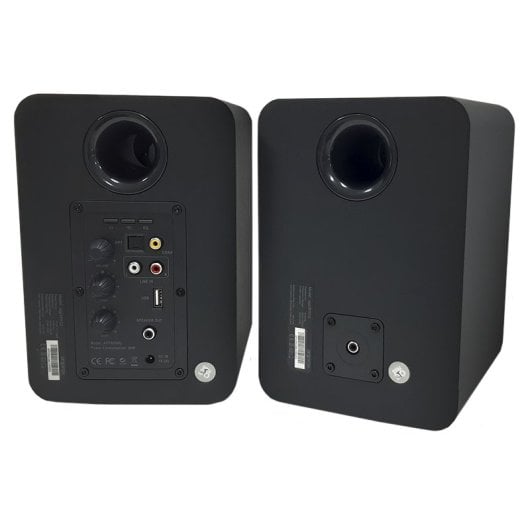 Enceintes sans fil noires Approx APPSPK02BK avec 2 supports muraux