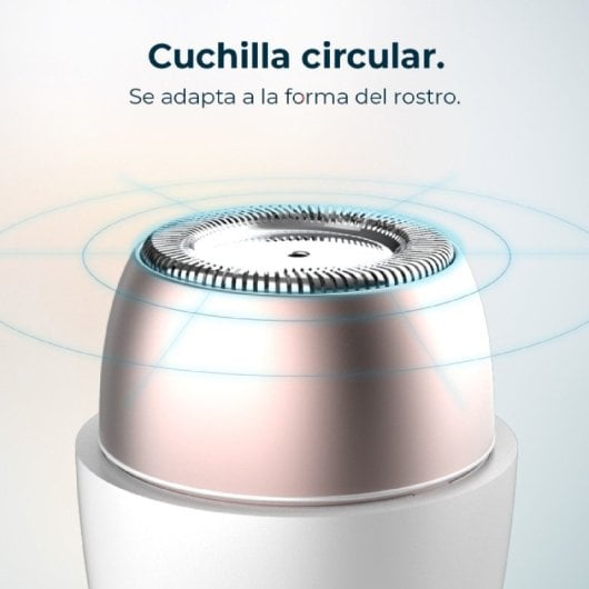 Cecotec Bamba Facecare Smooth Depiladora Facial de Acero Inoxidable con Tapa Protectora