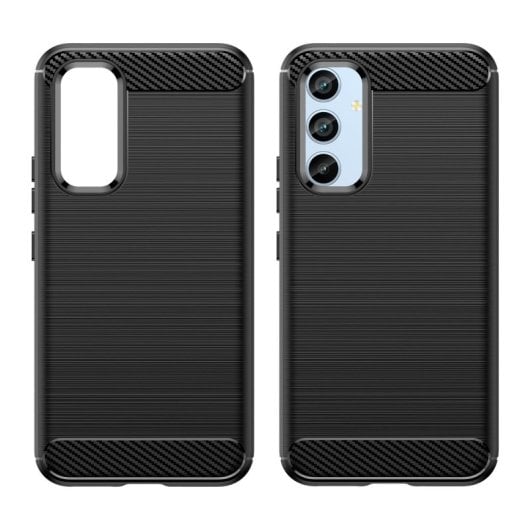 Capa de fibra de carbono digital Max Power para Samsung Galaxy A54 5G anti-choque silicone preto