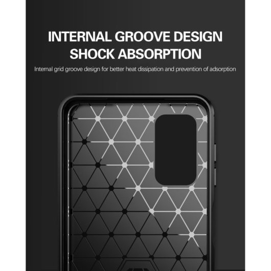 Capa de fibra de carbono digital Max Power para Samsung Galaxy A32 5G anti-choque silicone preto