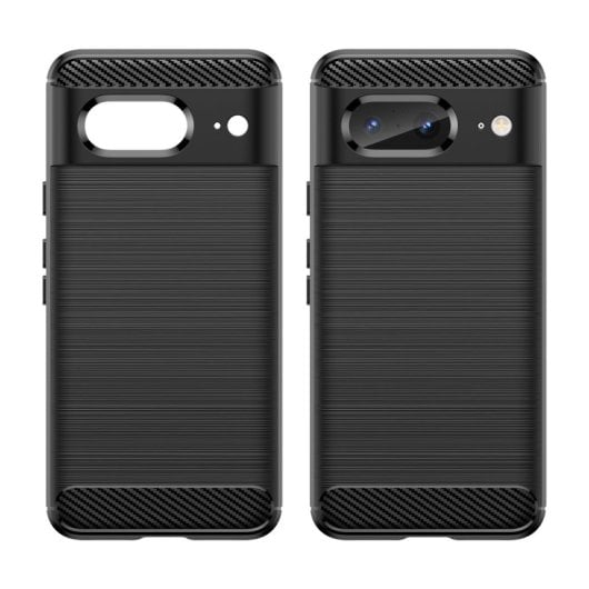 Max Power Digital Carbon Fiber Case für Google Pixel 8, stoßfestes schwarzes Silikon