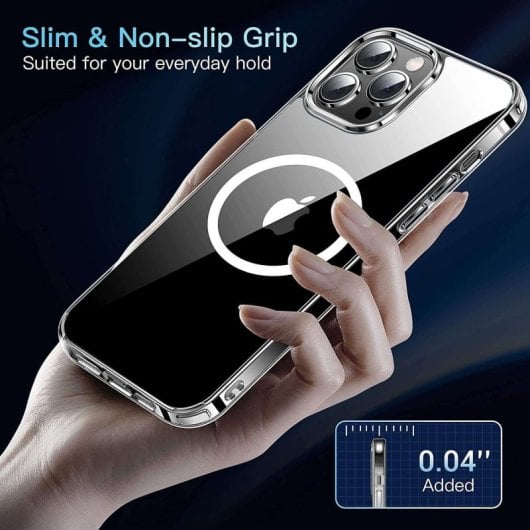 Max Power Digital Funda Compatible Magsafe para Apple iPhone 13 Transparente Magnética