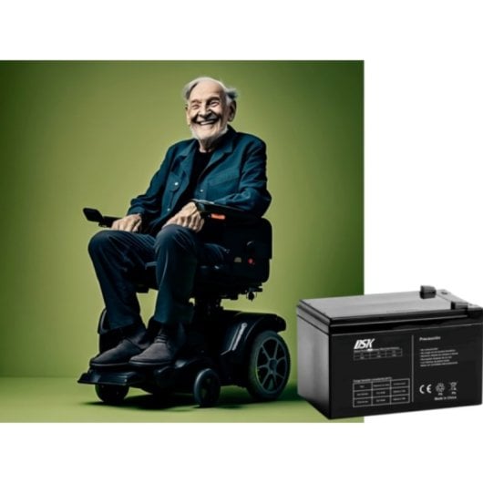 DSK Batería Plomo Agm Sellada 12v 7,2ah Alta Descarga (ups-sai)