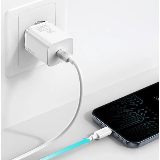 Baseus Cargador Rápido Quick Charger 1C 20W Blanco