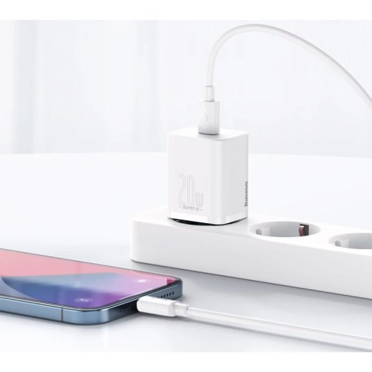 Baseus Cargador Rápido Quick Charger 1C 20W Blanco