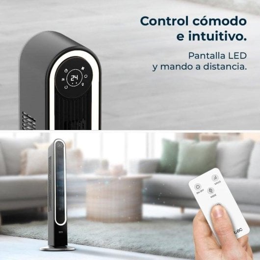 Ventilateur Cecotec EnergySilence 9090 Skyline Smart Light 60W LED 42" Télécommande