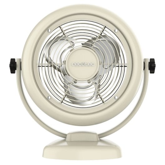 Ventilateur Cecotec EnergySilence 800 Retrodesk 8" 20W Beige inclinaison réglable