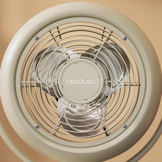 Ventilateur Cecotec EnergySilence 800 Retrodesk 8" 20W Beige inclinaison réglable