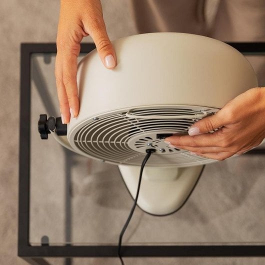 Ventilateur Cecotec EnergySilence 800 Retrodesk 8" 20W Beige inclinaison réglable