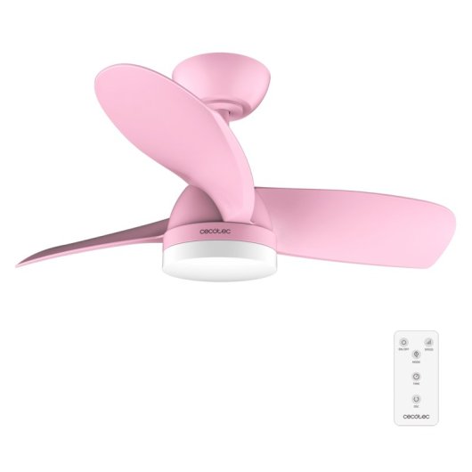 Ventilatore da soffitto Cecotec EnergySilence Aero 3050 Pink LED 36W Rosa 3 pale DC