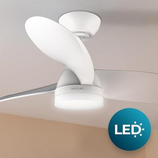 Cecotec EnergySilence Aero 3050 White Ventoinha de Teto com Luz e Comando à Distância 36W Branca