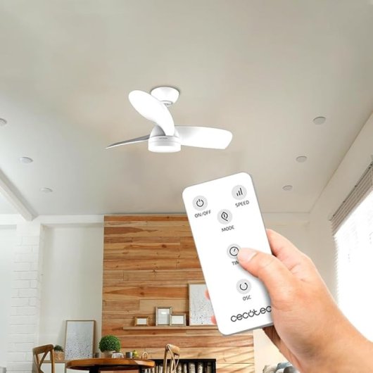Cecotec EnergySilence Aero 3050 White Ventoinha de Teto com Luz e Comando à Distância 36W Branca