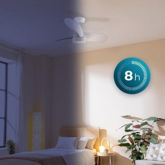 Ventoinha de Teto com Luz Cecotec EnergySilence Aero 3050 35W 91cm 6 Velocidades Comando Função Inverno