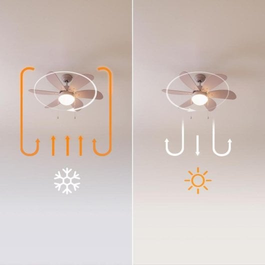 Deckenventilator Cecotec EnergySilence Aero 3600 Vision Full Purple 50W 36" Lampe 6 Flügel