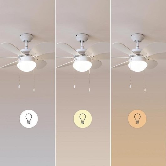 Deckenventilator mit Licht Cecotec EnergySilence Aero 3600 Vision Full White 50W 92cm 3 Stufen Winterbetrieb