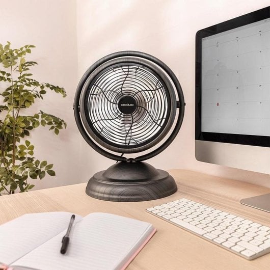 Ventilador de sobremesa Cecotec EnergySilence 1000 Retrodesk Wood 20 W 10" 3 velocidades