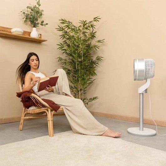 Standventilator Cecotec EnergySilence 1000 Cyclone Smart 60W 9" Fernbedienung Weiß