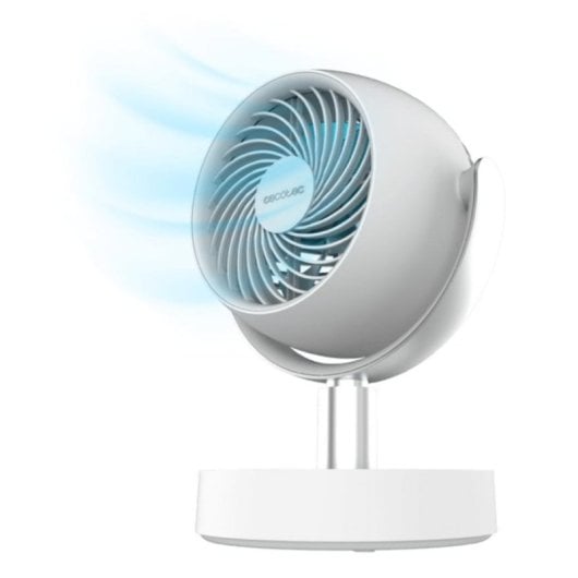 Ventilator Cecotec EnergySilence 800 Cyclone Desk Portable 10W Akku 5 Stufen Weiß