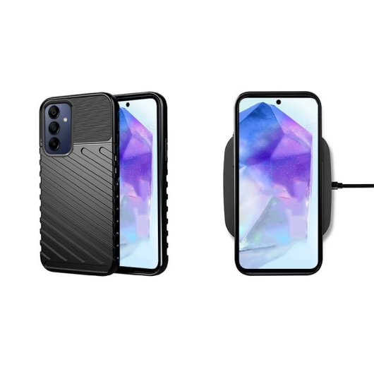 Coole Black Thunder Hülle für Samsung A356 Galaxy A35 5G