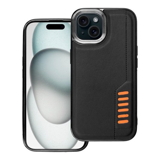 Cooles schwarzes Milano Case für iPhone 15