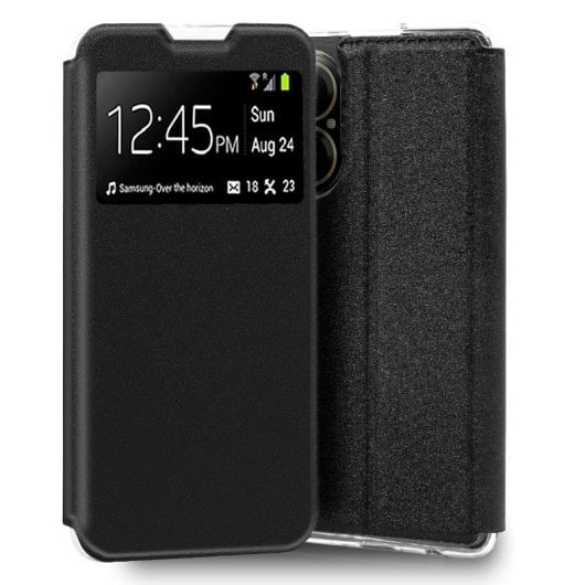 Cooles Flip Cover Schwarzes schlichtes Book Case für Realme C67