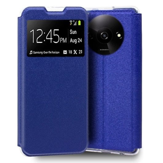 Cool Flip Cover Capa Livro Lisa Azul para Xiaomi Redmi A3