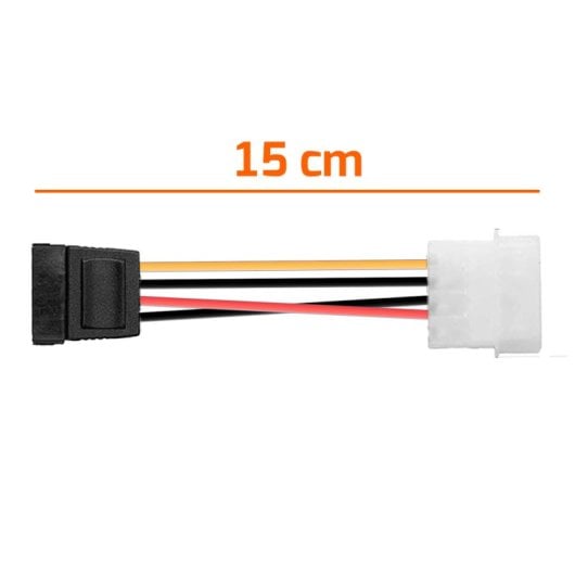 Câble d'alimentation PcCom Essential 4 broches Molex/Sata 15 cm