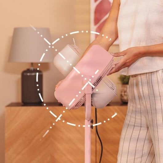 Ventilador Cecotec EnergySilence 250 ClassicStyle Pink 25W 10" 2 Velocidades Rosa