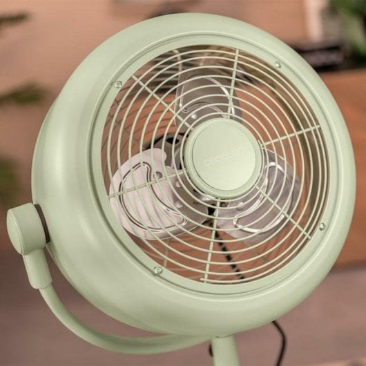 Ventilador Cecotec EnergySilence 250 ClassicStyle Green 25W 10" 2 Velocidades Pé Verde