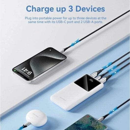 Vention FHKW0 PowerBank 10000 mAh Weiß