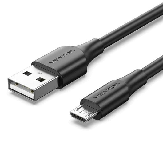 Vention CTIBI USB 2.0-Stecker auf MicroUSB-Stecker, Kabel, 3 m, Schwarz