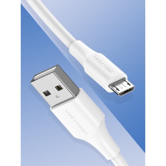 Câble USB 2.0 Vention CTIWG USB Mâle - MicroUSB Mâle 1,5 m Blanc