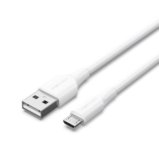 Cable USB Vention CTIWH USB 2.0 Macho a MicroUSB Macho 2m Blanco