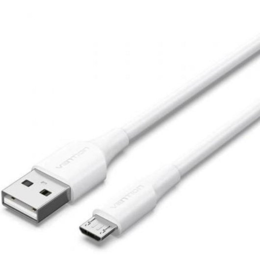 Cable USB Vention CTIWH USB 2.0 Macho a MicroUSB Macho 2m Blanco