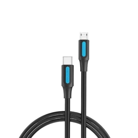 Vention COVBD Cable USB-C Macho a MicroUSB Macho 50cm Negro
