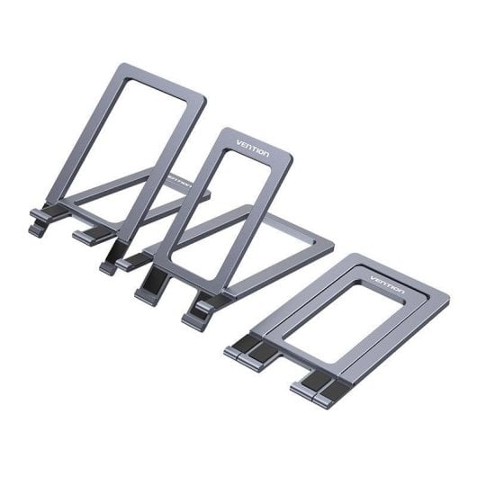 Soporte Vention KCZH0 para smartphone y tablet plegable aluminio gris