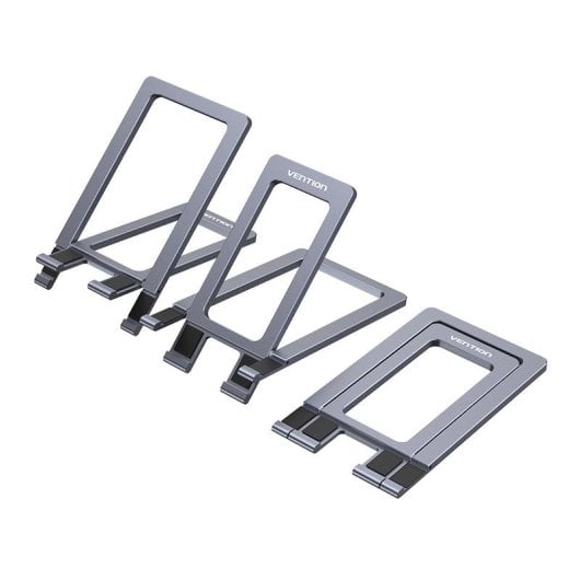 Soporte Vention KCZH0 para smartphone y tablet plegable aluminio gris