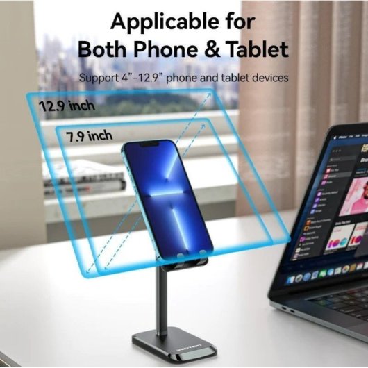 Vention KCQW0 Soporte para Smartphone y Tablet de 4 a 12.9" Blanco