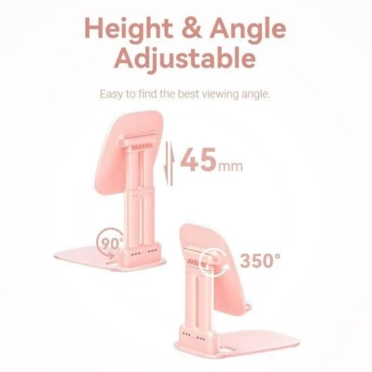 Vention KSGP0 Suporte para Smartphones e Tablets com Altura Ajustável Rosa