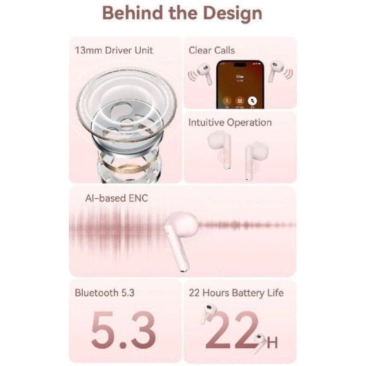Vention ELF 06 NBKS0 Auriculares Bluetooth con Estuche de Carga y Autonomía de 6h Azules