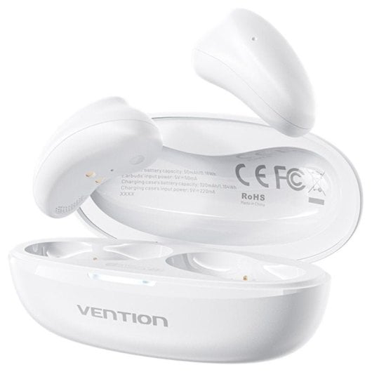 Vention Tiny T11 NBJW0 Bluetooth-Kopfhörer mit Ladeetui und 8 Stunden Autonomie, Weiß