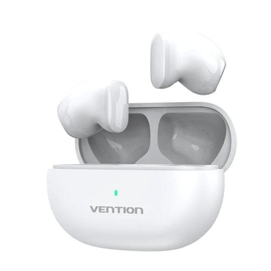 Vention Tiny T12 NBLW0 Casque Bluetooth avec étui de chargement et autonomie 6h Blanc